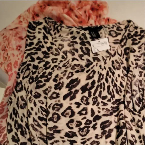 H & M 🌸NWT🌸 Leopard Print Maxi Dress  Open BACK Size 8 - Picture 12 of 12